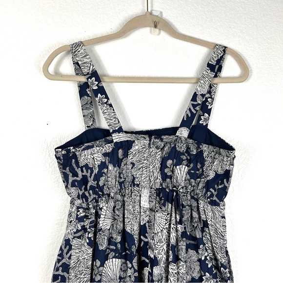 (Sold)J. Crew Gathered tank midi dress in Ratti seashell print size 4 - Picture 7 of 9
